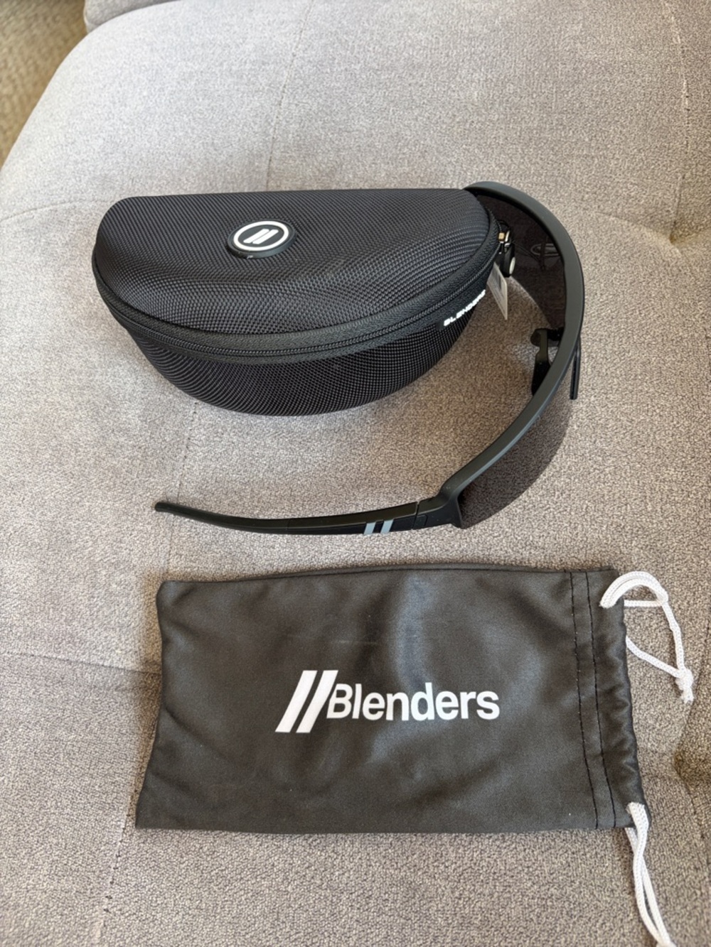 Blenders Black Shield-Style Eclipse X2 Jet line Glasses